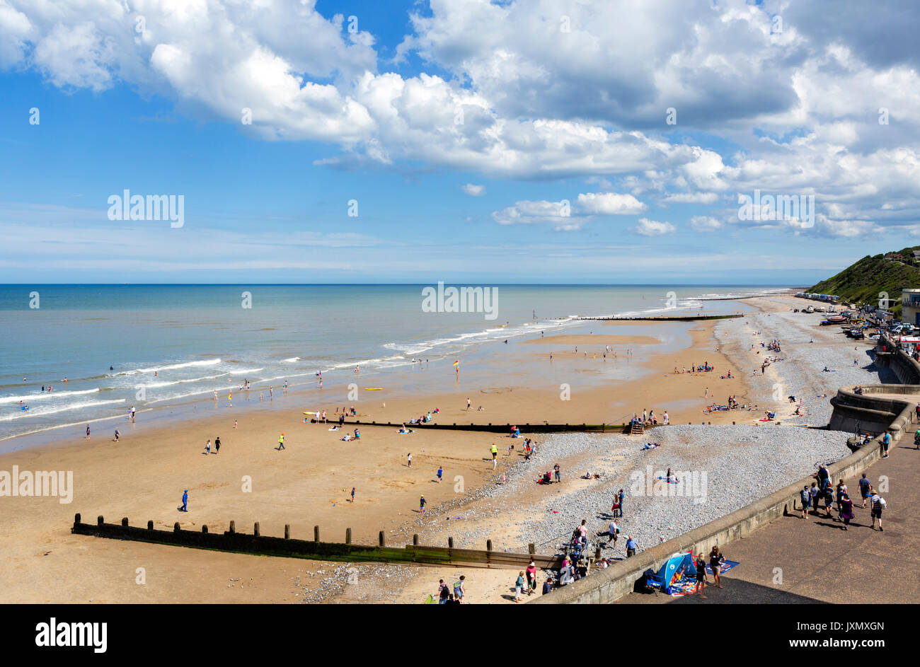 Cromer Beach, Norfolk, England, Großbritannien Stockfoto