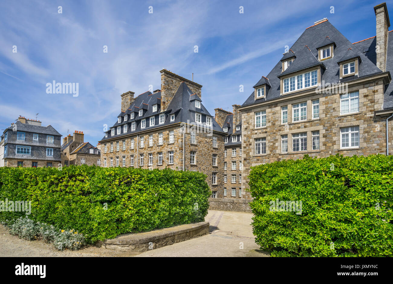 Frankreich, Bretagne, Saint-Malo, Park an der Bastion de la Hollande Stockfoto
