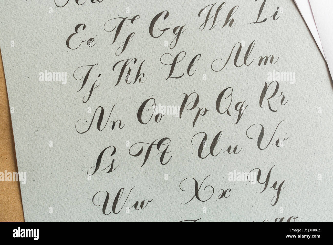 Kursive Buchstaben Stockfotos Und Bilder Kaufen Alamy