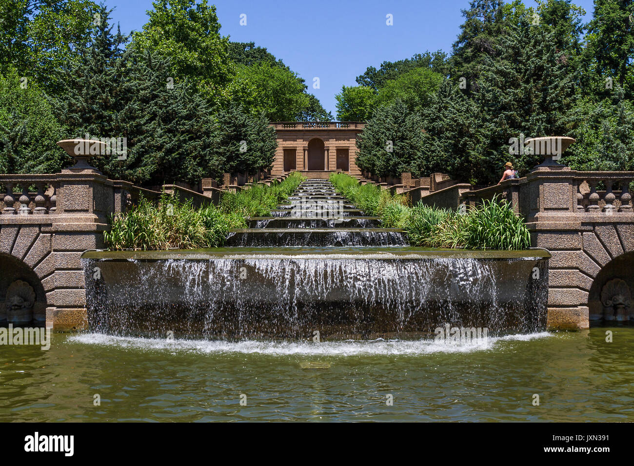 Meridian Hill Park, Brunnen, Washington, D.C., USA. Stockfoto