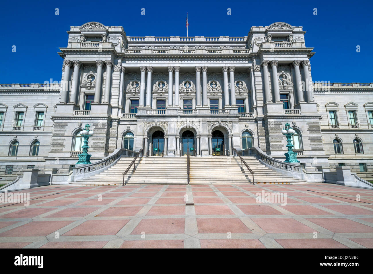 Bibliothek des Kongresses Jefferson Bibliothek, die von der Pariser Opéra Garnier inspiriert. Washington, D.C., USA. Stockfoto