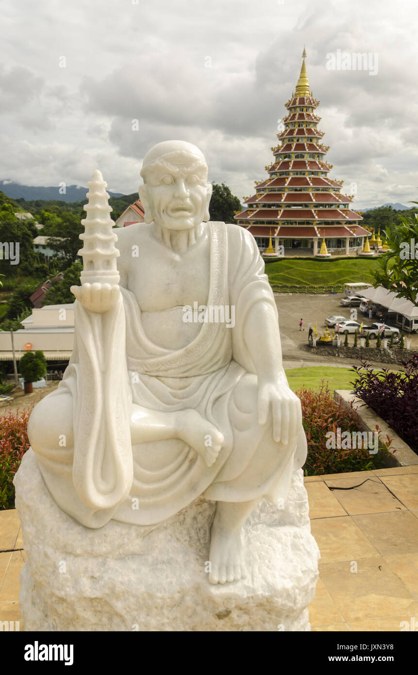 Wat Huai Pla Kung, riesigen chinesischen Stil Pagode, Chiang Rai, Thailand Stockfoto