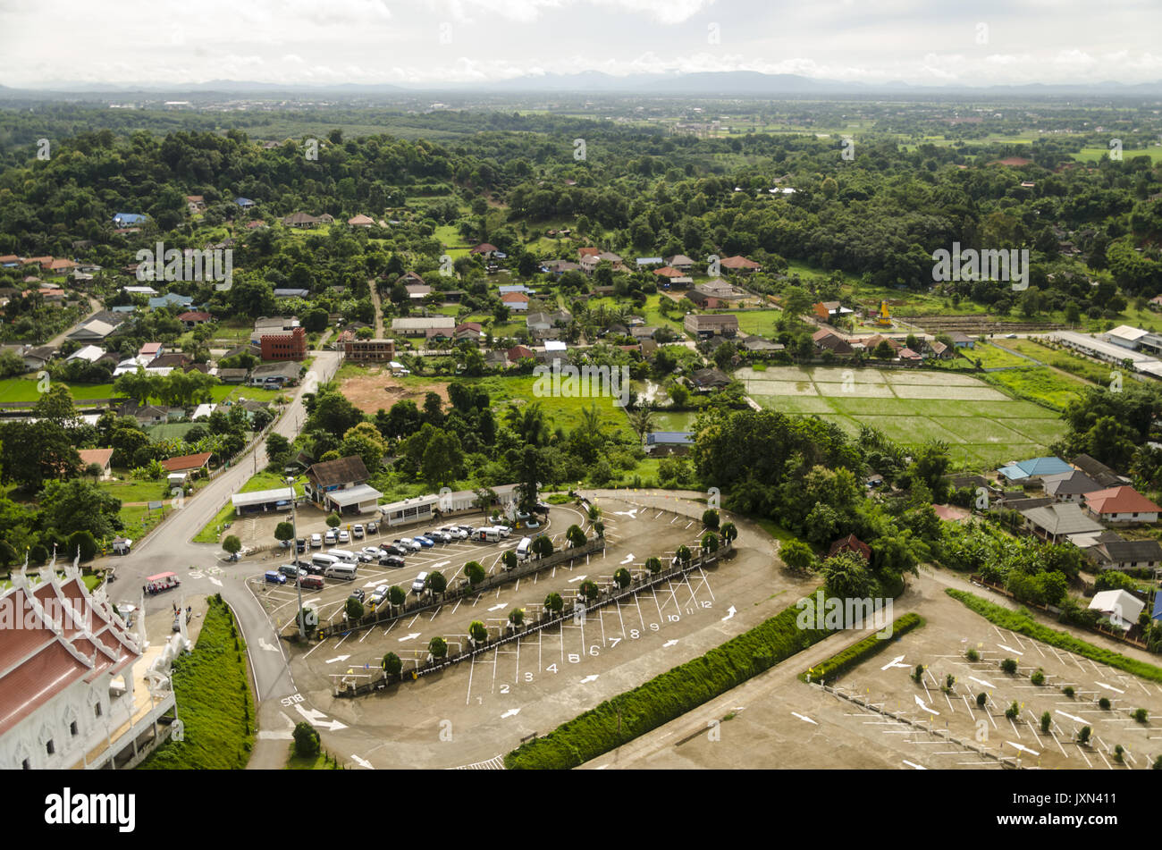 Wat Huai Pla Kung, großen buddhistischen Tempel, Chiang Rai, Thailand Stockfoto