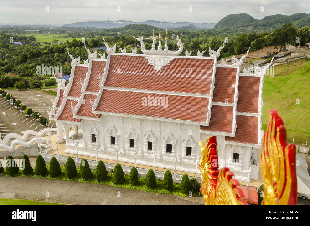 Wat Huai Pla Kung, großen buddhistischen Tempel, Chiang Rai, Thailand Stockfoto