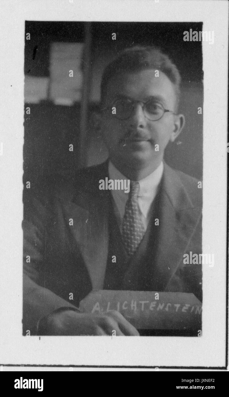 Arthur Lichtenstein, Porträt, Sitzen, Brustkorb, Gesicht, ca 40 Jahre alt, 1930. Stockfoto