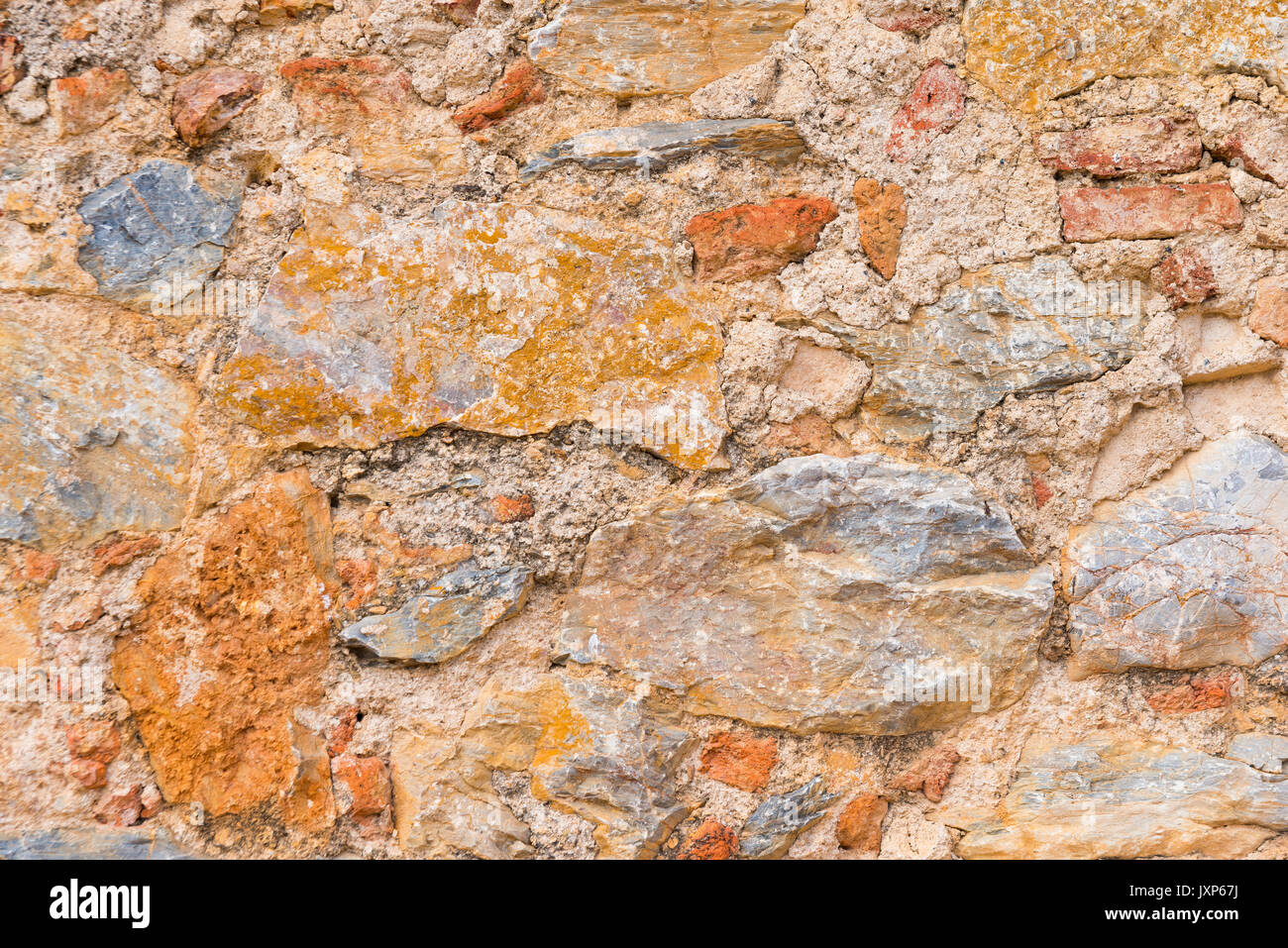 Antike alte Mauer, Textur Hintergrund Stockfoto