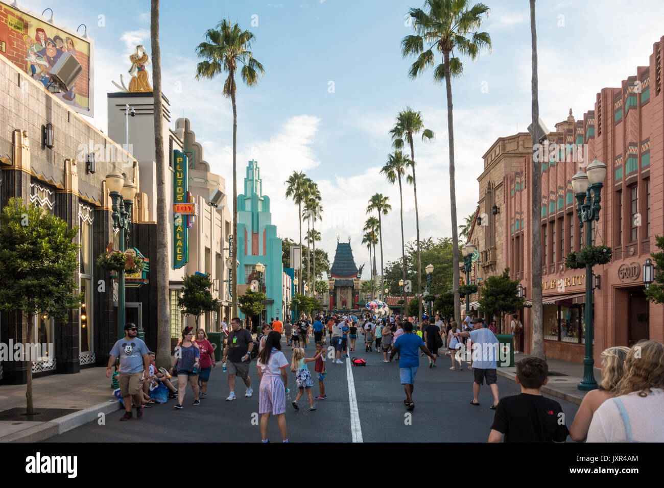 Sunset Boulevard in Hollywood Studios Theme Park, Walt Disney World, Orlando, Florida. Stockfoto