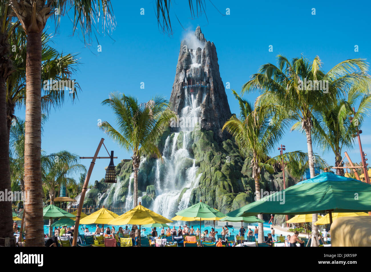 Volcano Bay Water Park im Universal Orlando Resort Stockfoto