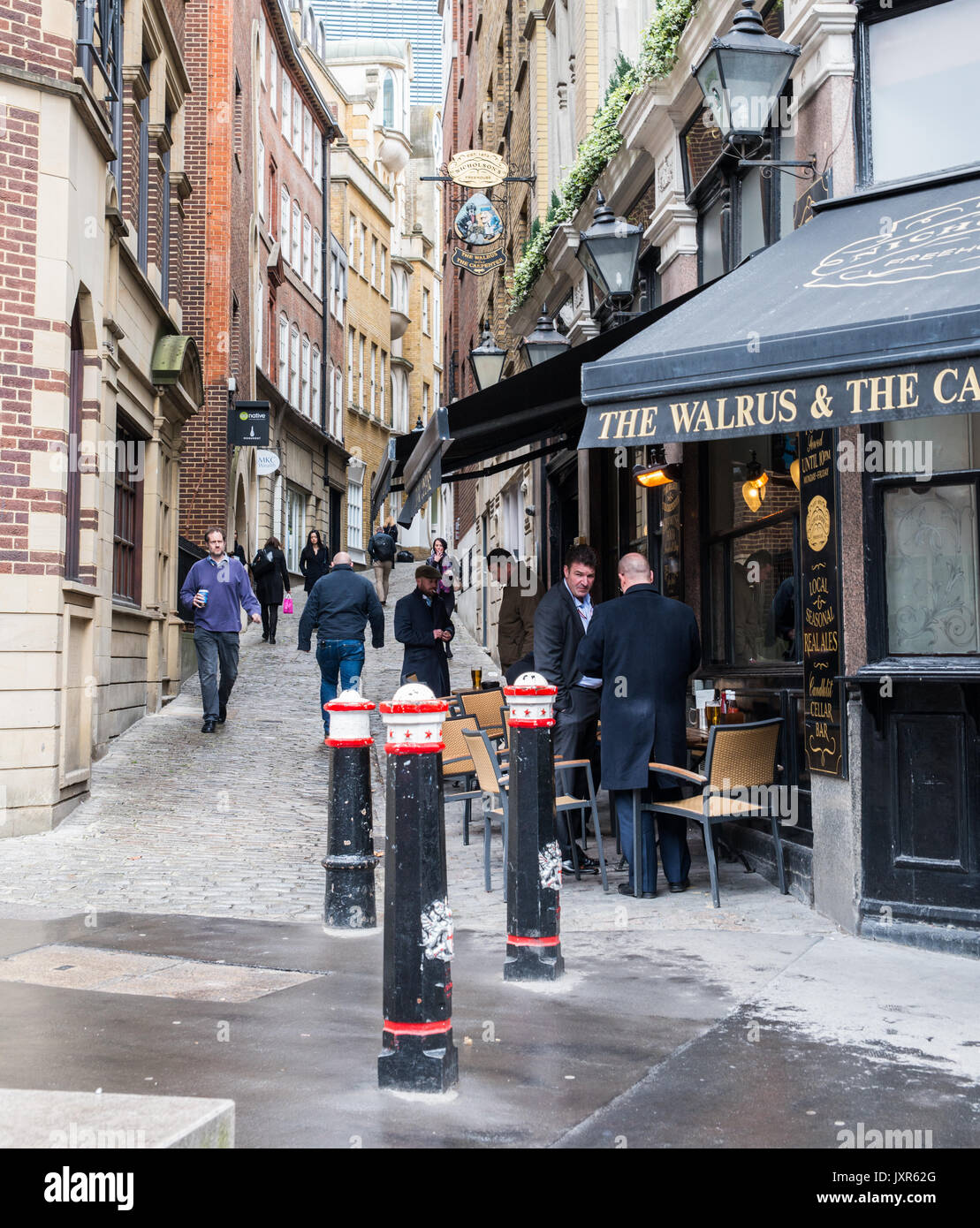 Pub in der City von London, England Stockfoto