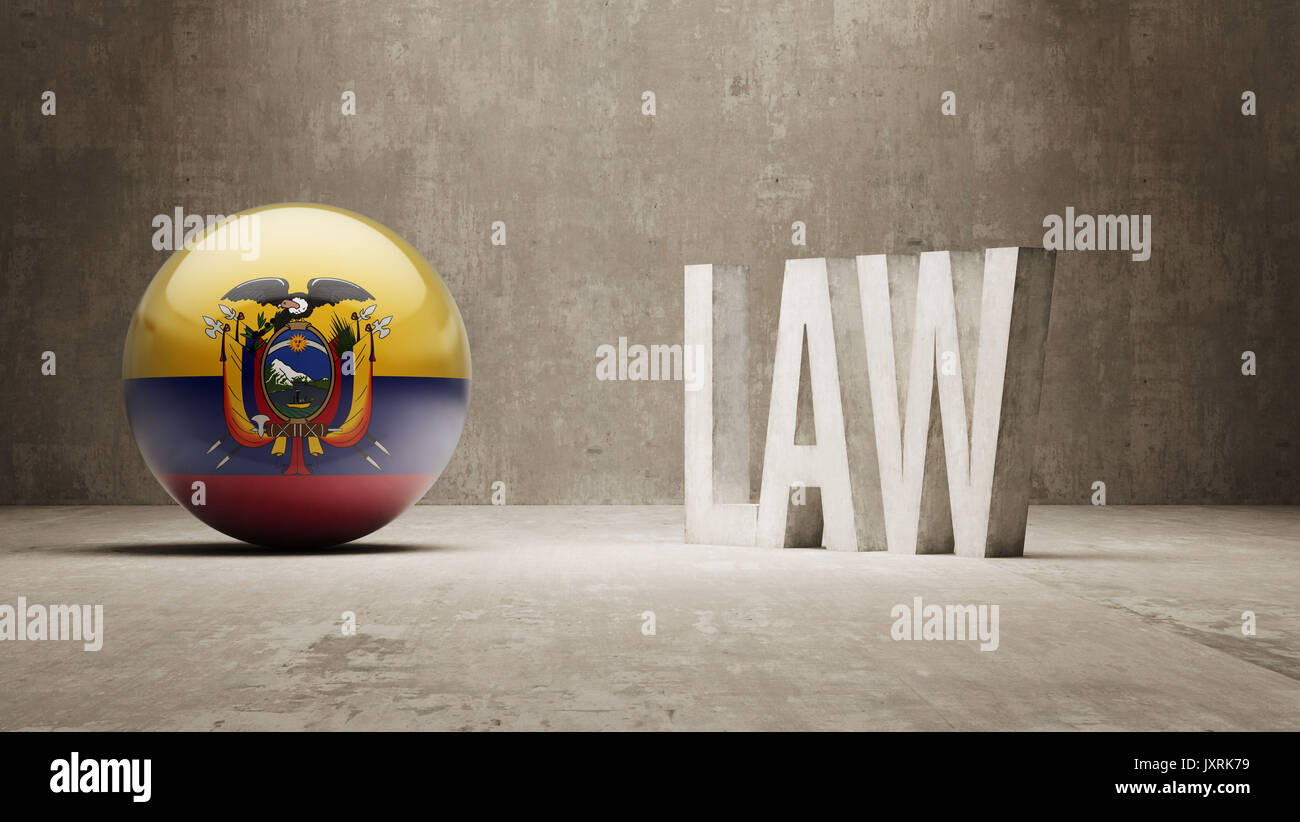 Ecuador hohe Auflösung Gesetz Konzept Stockfoto