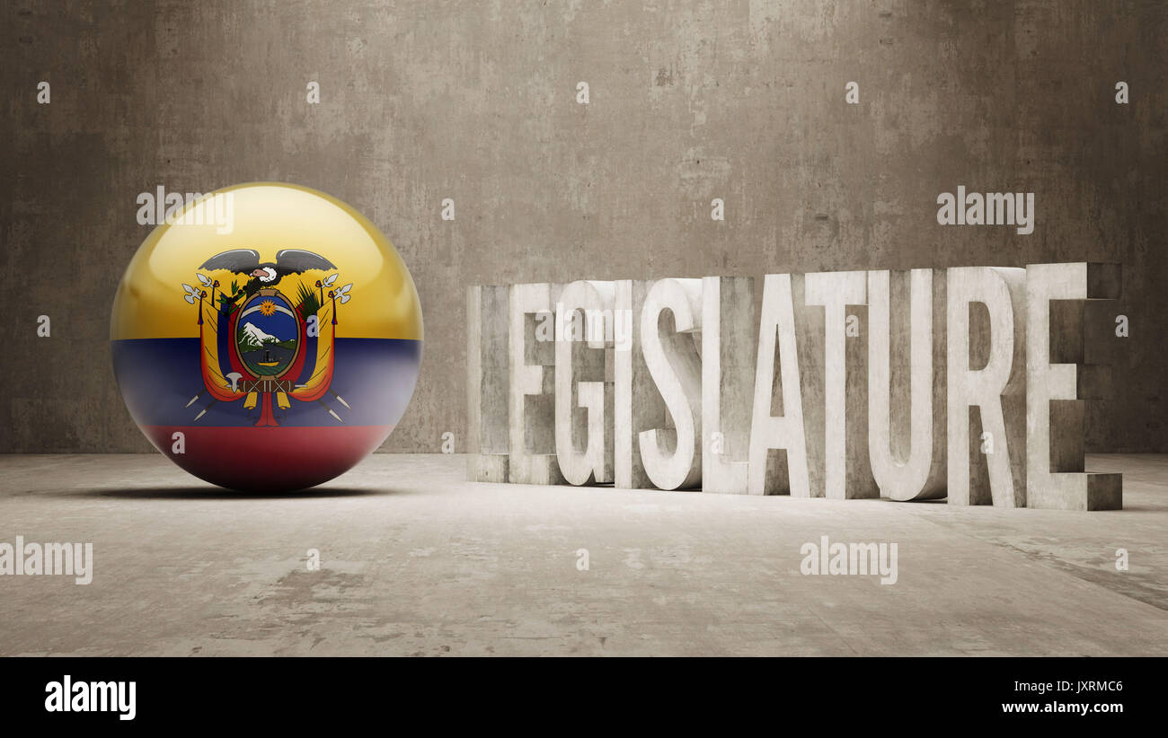 Ecuador hohe Auflösung Gesetzgebung Konzept Stockfoto