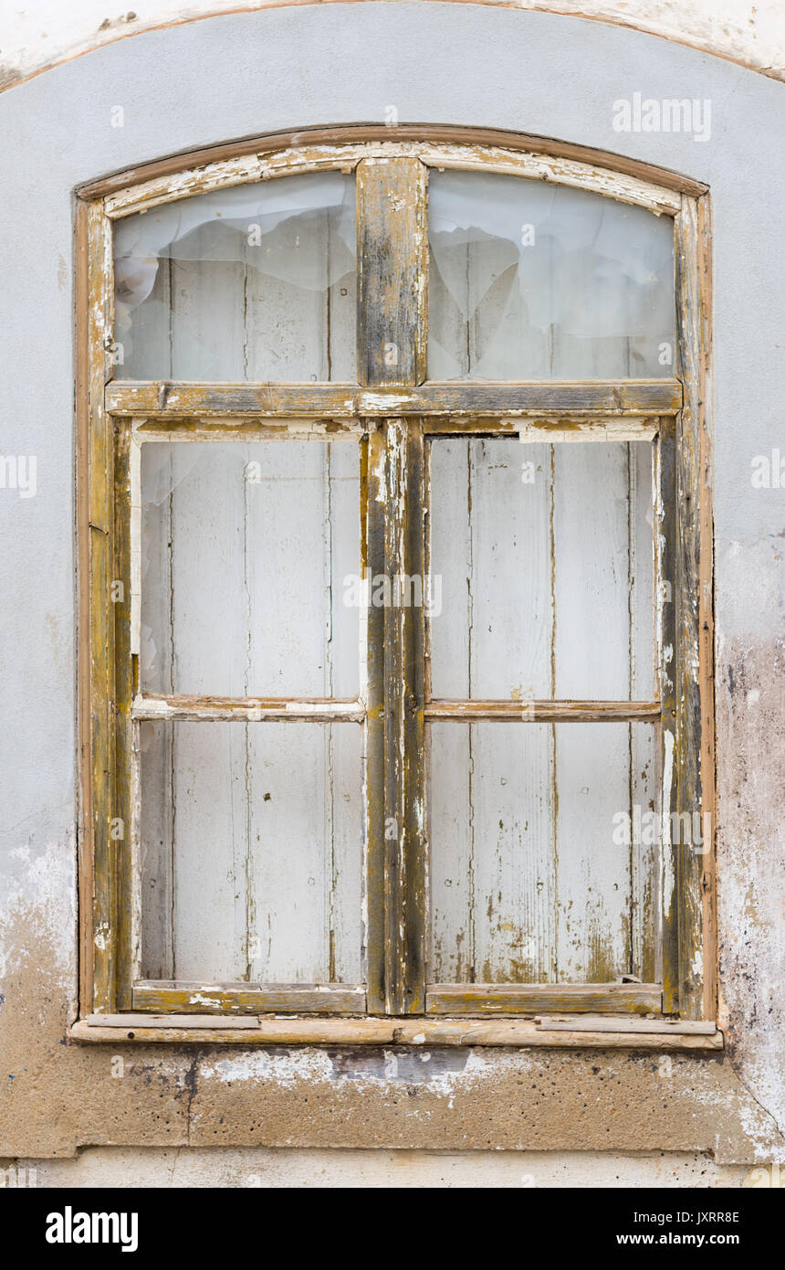 Detail in Silves, Algarve, Portugal, Fenster Stockfoto