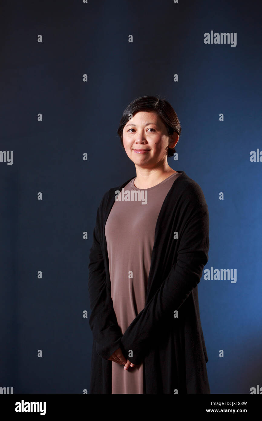 Edinburgh, Schottland 17. August. Tag 6: Edinburgh International Book Festival. Im Bild: Yiyun Li, die chinesisch-amerikanische Schriftsteller, in Englisch zu schreiben. Ihre Erzählungen und Romane haben mehrere Preise und Auszeichnungen gewonnen. Credit: Pako Mera/Alamy leben Nachrichten Stockfoto
