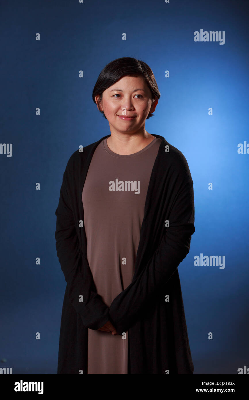 Edinburgh, Schottland 17. August. Tag 6: Edinburgh International Book Festival. Im Bild: Yiyun Li, die chinesisch-amerikanische Schriftsteller, in Englisch zu schreiben. Ihre Erzählungen und Romane haben mehrere Preise und Auszeichnungen gewonnen. Credit: Pako Mera/Alamy leben Nachrichten Stockfoto