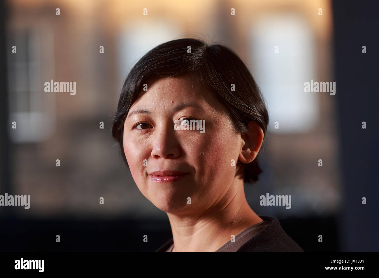 Edinburgh, Schottland 17. August. Tag 6: Edinburgh International Book Festival. Im Bild: Yiyun Li, die chinesisch-amerikanische Schriftsteller, in Englisch zu schreiben. Ihre Erzählungen und Romane haben mehrere Preise und Auszeichnungen gewonnen. Credit: Pako Mera/Alamy leben Nachrichten Stockfoto