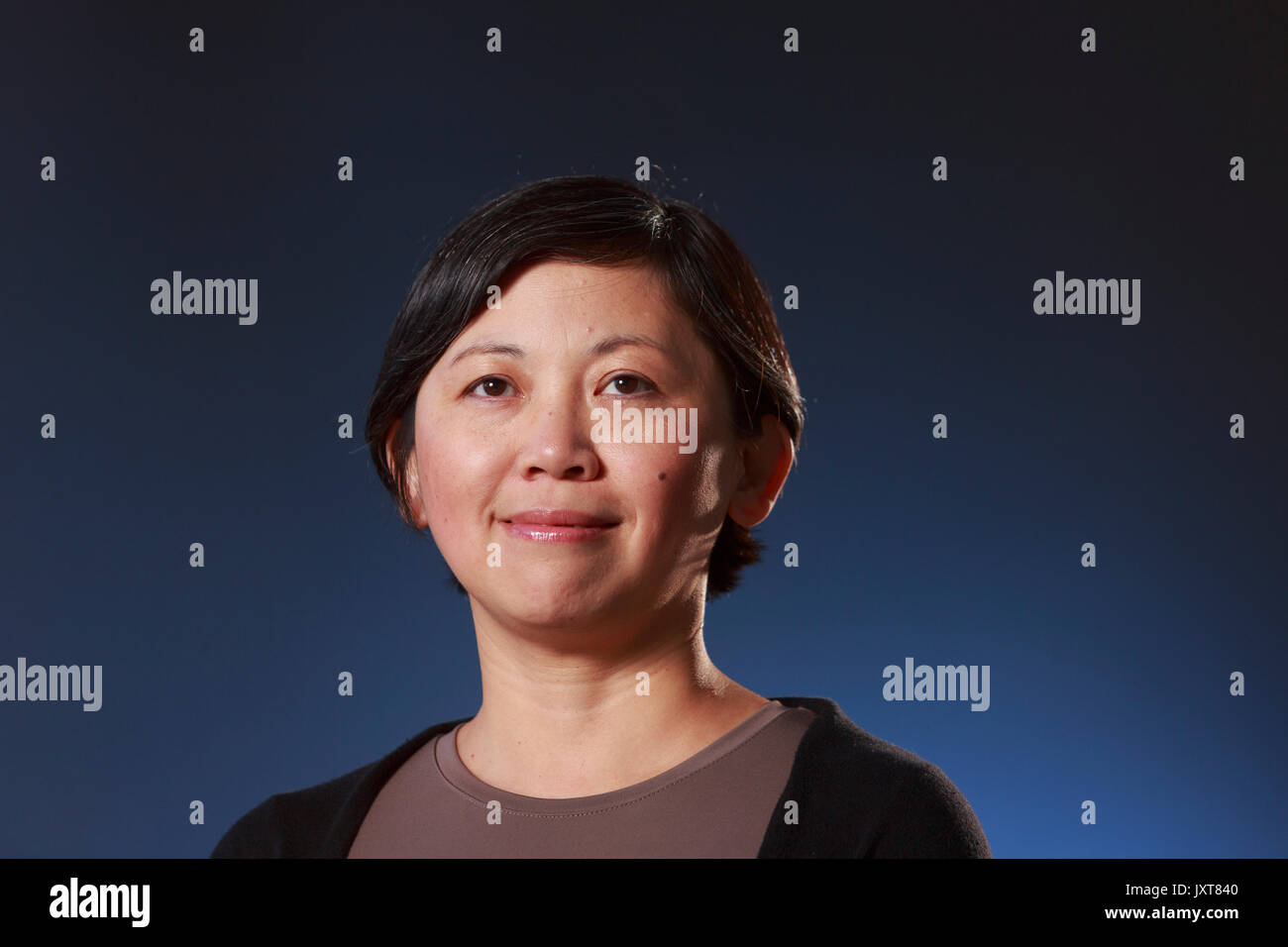Edinburgh, Schottland 17. August. Tag 6: Edinburgh International Book Festival. Im Bild: Yiyun Li, die chinesisch-amerikanische Schriftsteller, in Englisch zu schreiben. Ihre Erzählungen und Romane haben mehrere Preise und Auszeichnungen gewonnen. Credit: Pako Mera/Alamy leben Nachrichten Stockfoto