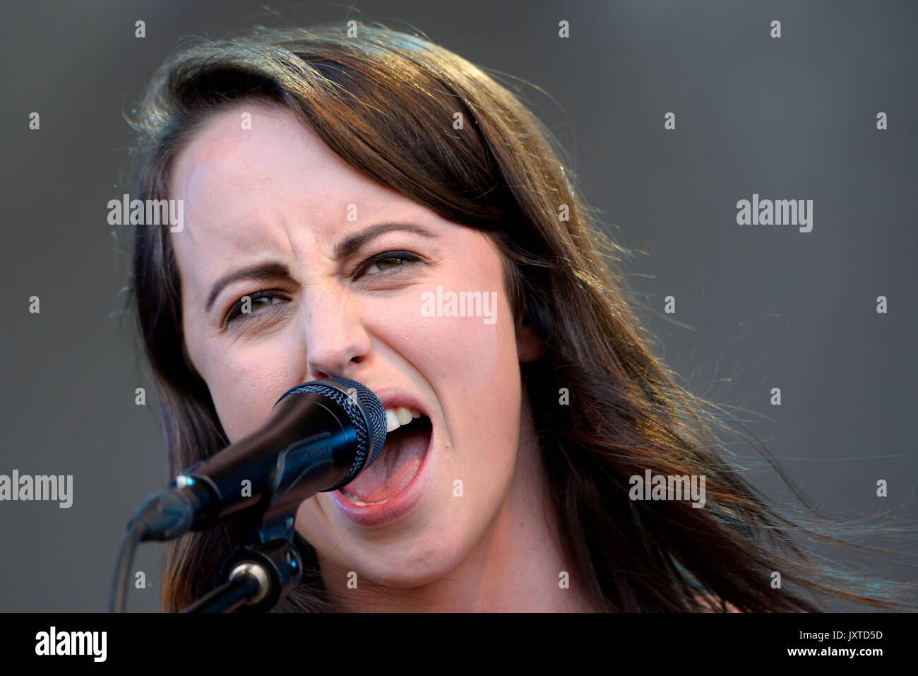BARCELONA - 31. Mai: Gordi (Songwriter) führt im Konzert an Primavera Sound Festival 2017 am 31. Mai 2017 in Barcelona, Spanien. Stockfoto
