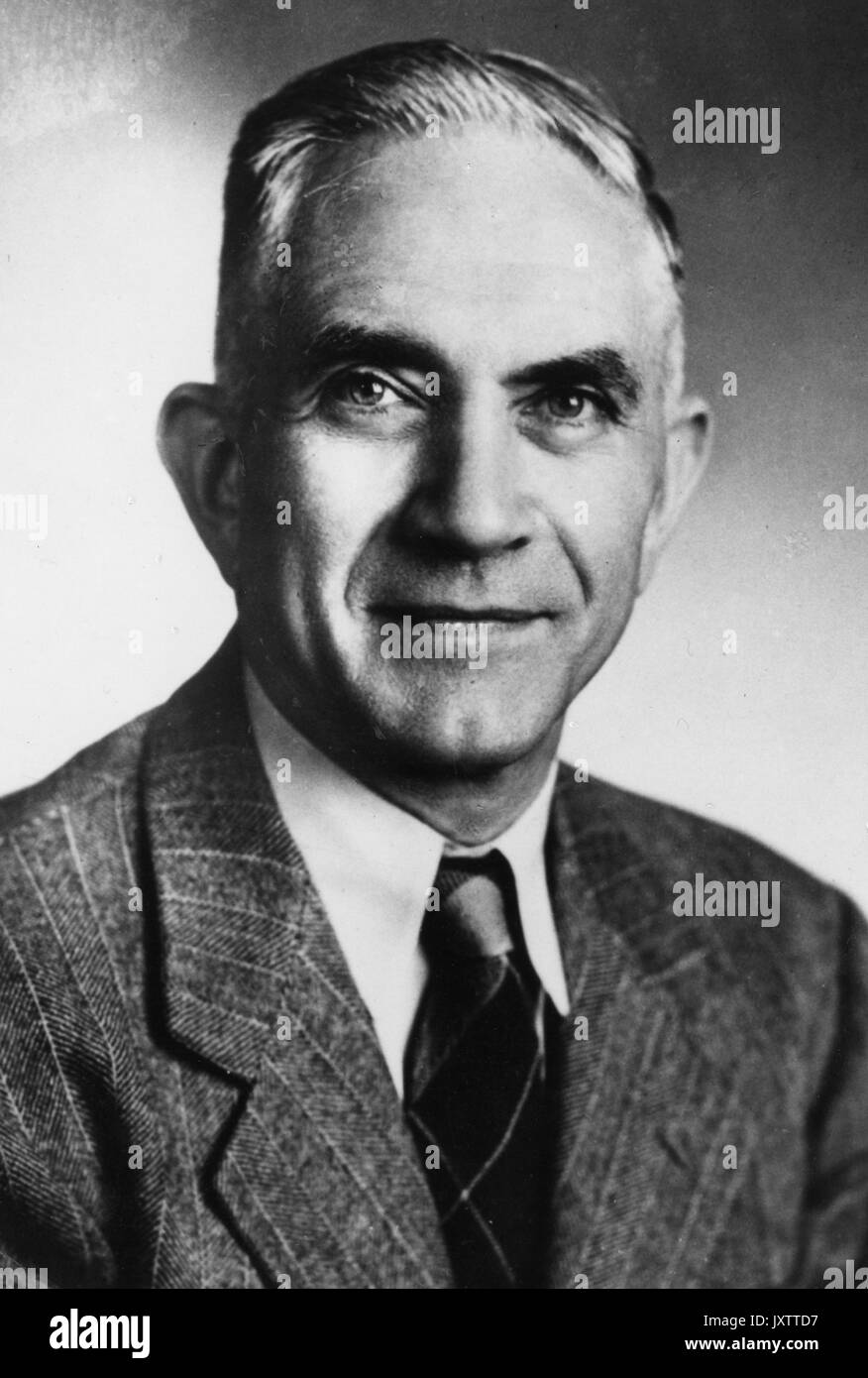 Robert Balk, Geologie Portrait Foto, vollständige Ansicht, Brust, ca 45 Jahre alt, 1950. Stockfoto