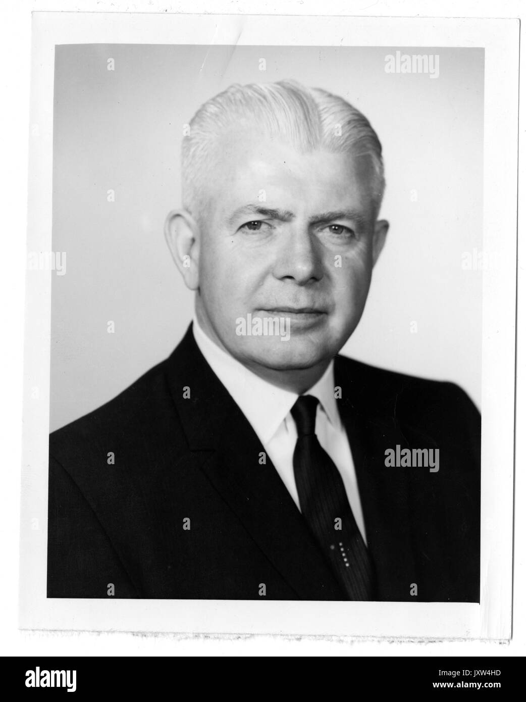 John Buchanan Bond, portrait Fotografie, Brustkorb, Gesicht, c im Alter von 60 Jahren, 1970. Stockfoto