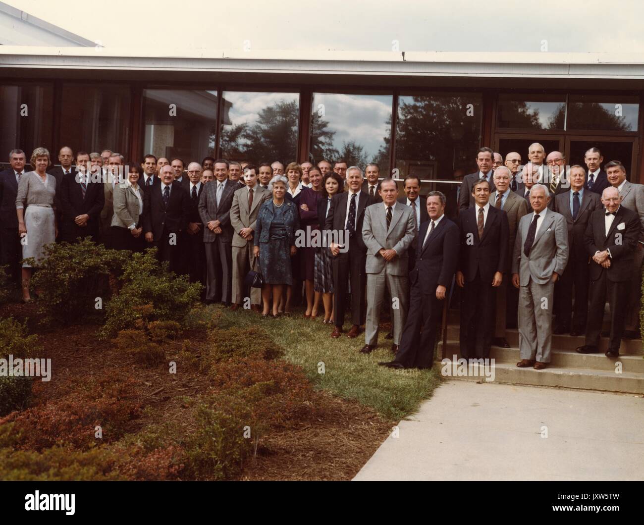 Foto der Trustees Group vom Vorstand des Labors für angewandte Physik, 1980. Stockfoto