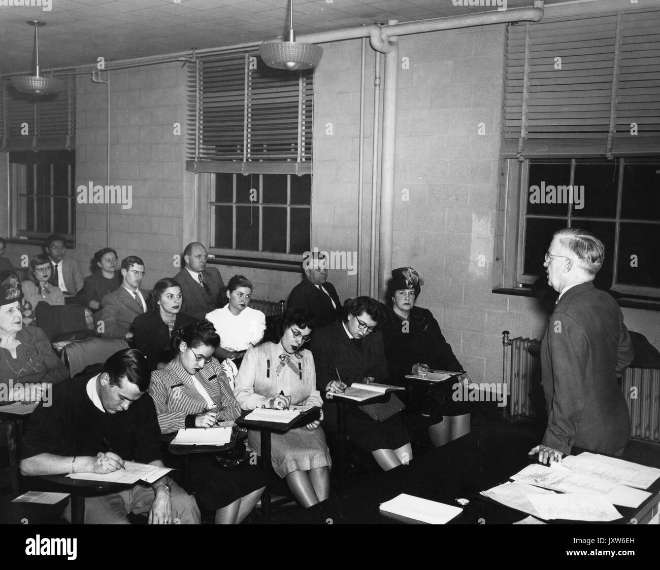 Evening College, Ivan Eugene McDougle, 1948. Stockfoto