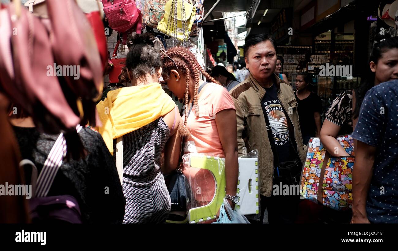 Chinatown Bangkok Gasse Sampaeng Lane ist die beste Soi für Shopping in Thailand Stockfoto