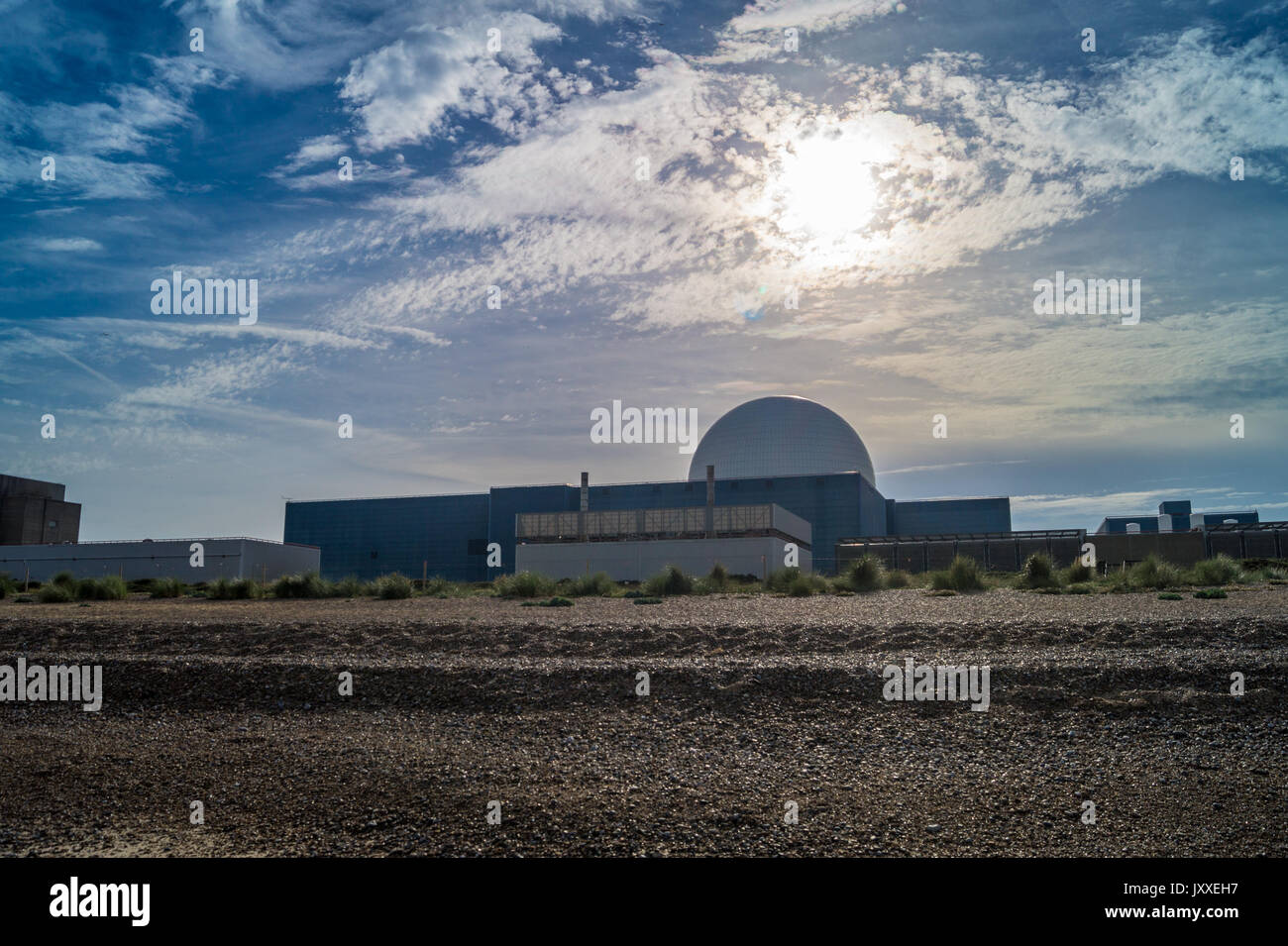 Kuppel des Sizewell B PWR nuklearen Reaktor Sizewell Strand, Suffolk, England Stockfoto