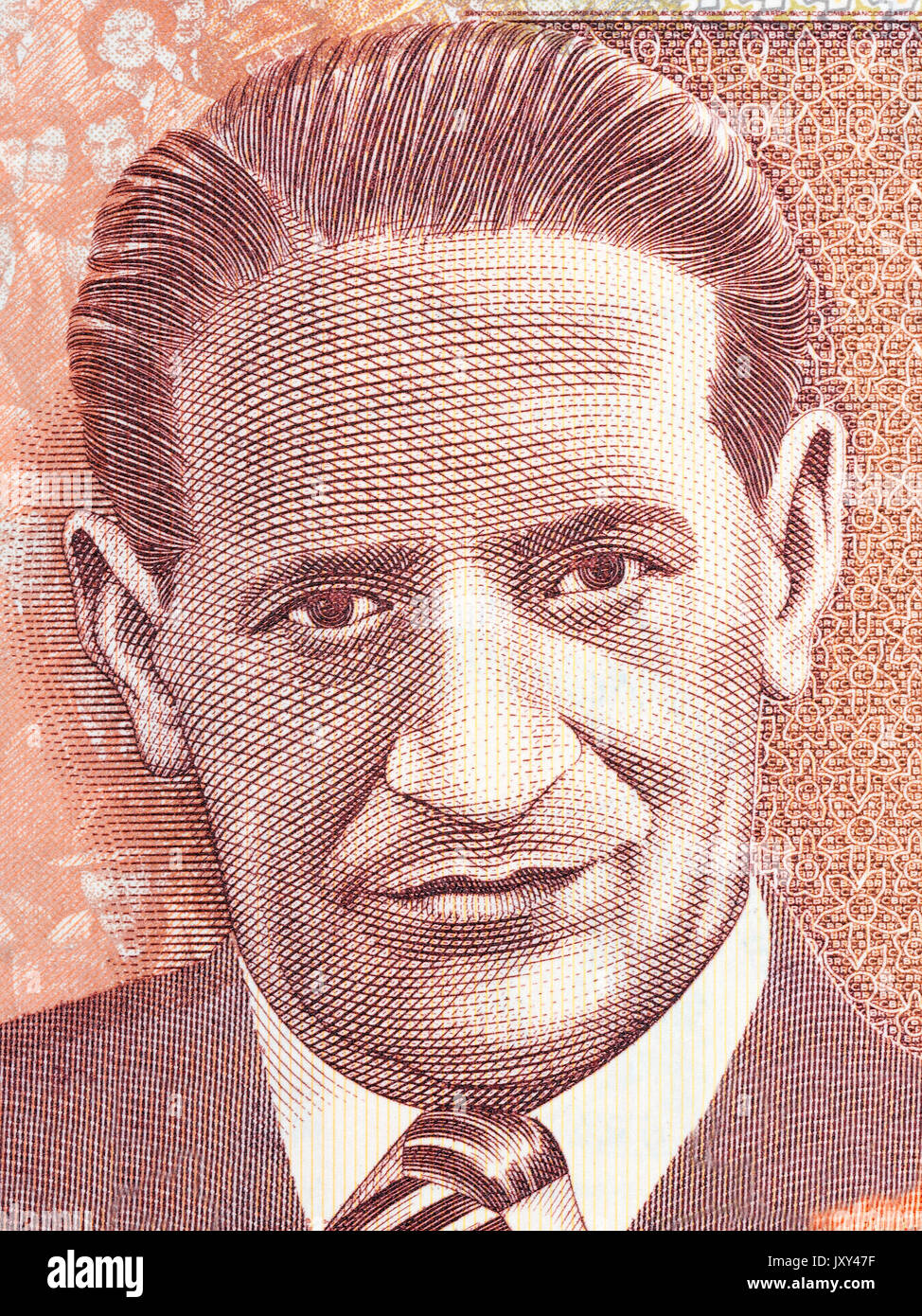 Jorge Eliecer Gaitan Portrait von kolumbianischen Geld Stockfoto