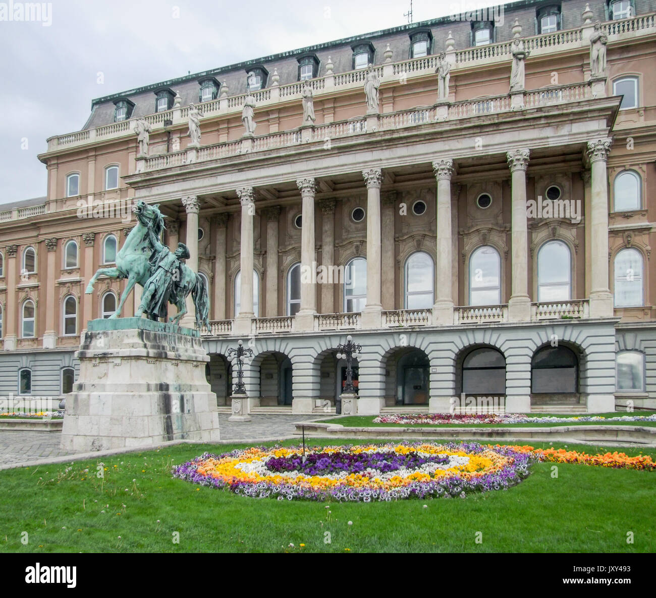 Landschaft bei Schloss Buda in Budapest, die Hauptstadt Ungarns Stockfoto