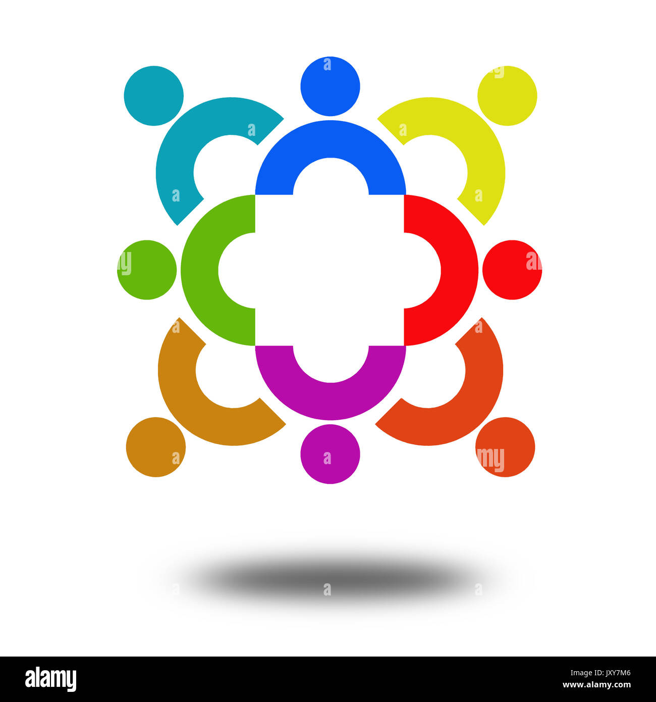 Community Symbol Konzept Bild mit Hi-res gerenderte Grafiken, die für jede beliebige Grafik Design verwendet werden könnten. Stockfoto