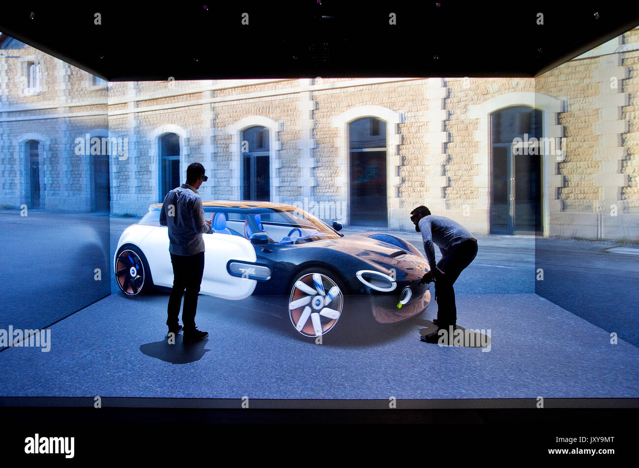Valenciennes (Nordfrankreich): Digitale Gewächshaus in Valenciennes, Zentrum für digitale und kreativen Sektoren gewidmet. Virtual Reality, Augmented Stockfoto