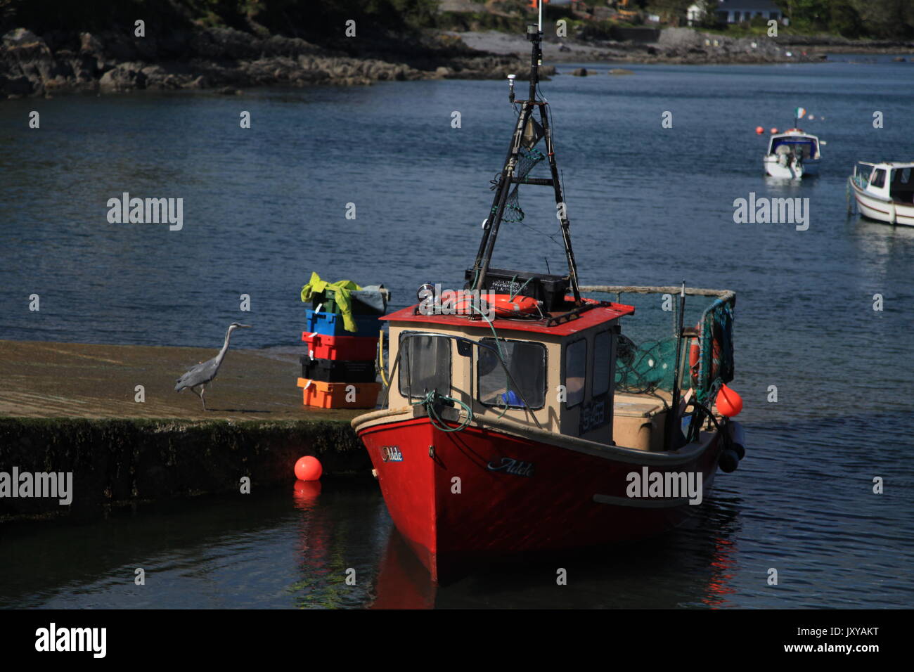 Fischerboot in Irland Stockfoto