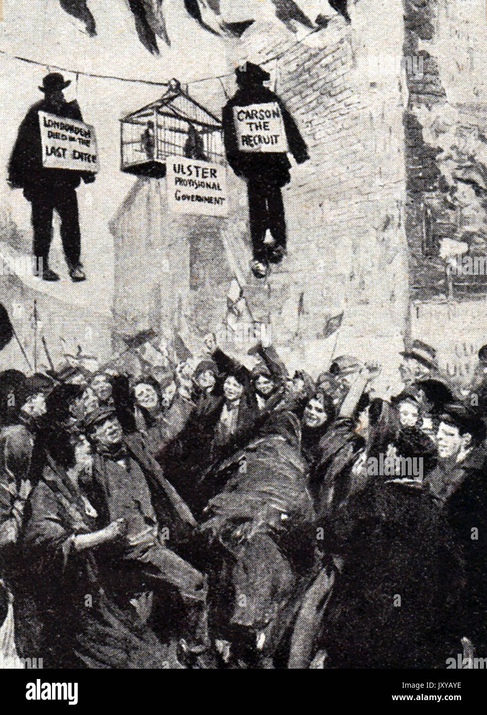 1912 - Ein Ereignis während der "Irischen Troubles' Stockfoto