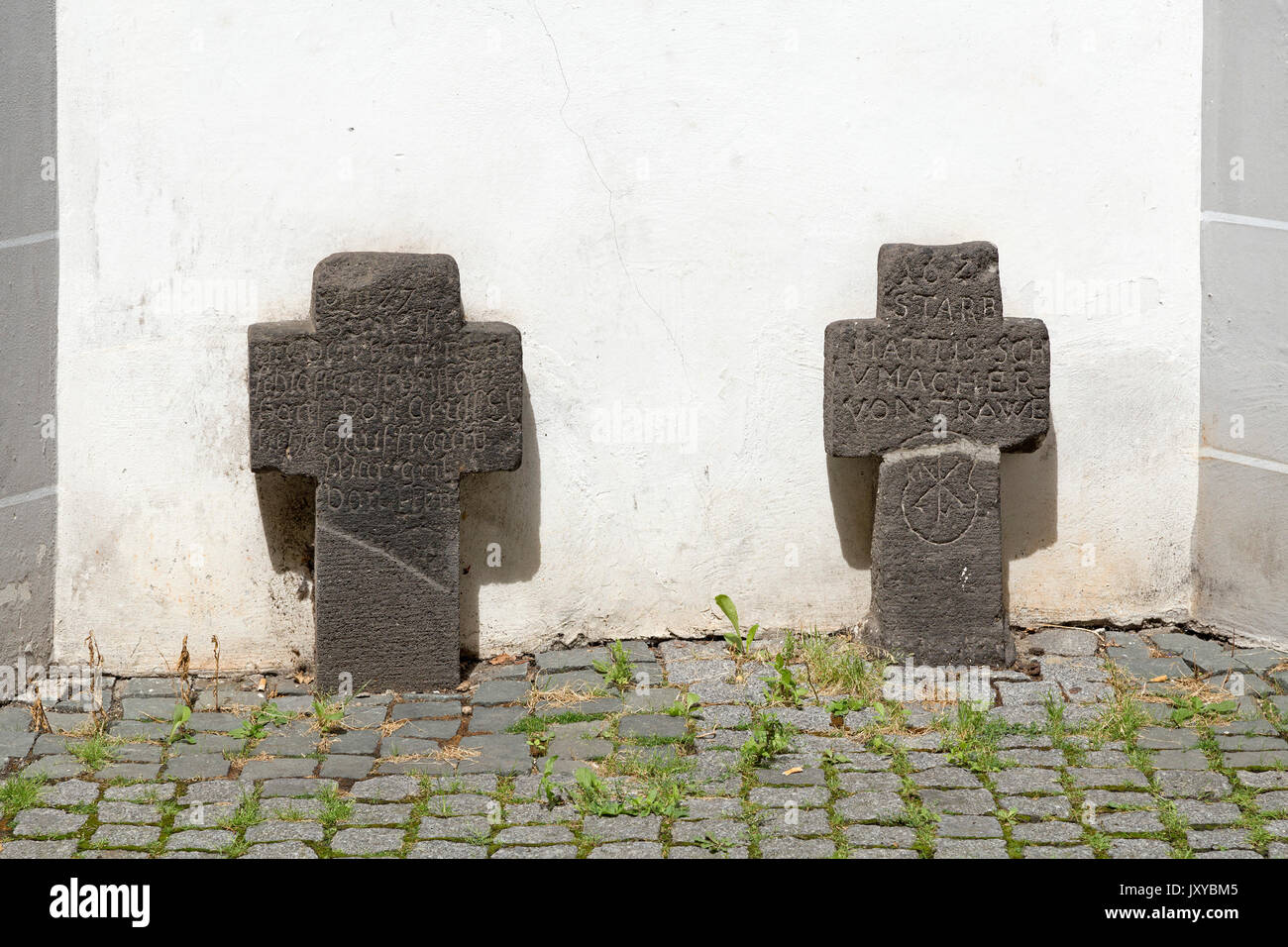 St. Michaels Kirche, Altstadt, Bernkastel-Kues, Mosel, Deutschland Stockfoto