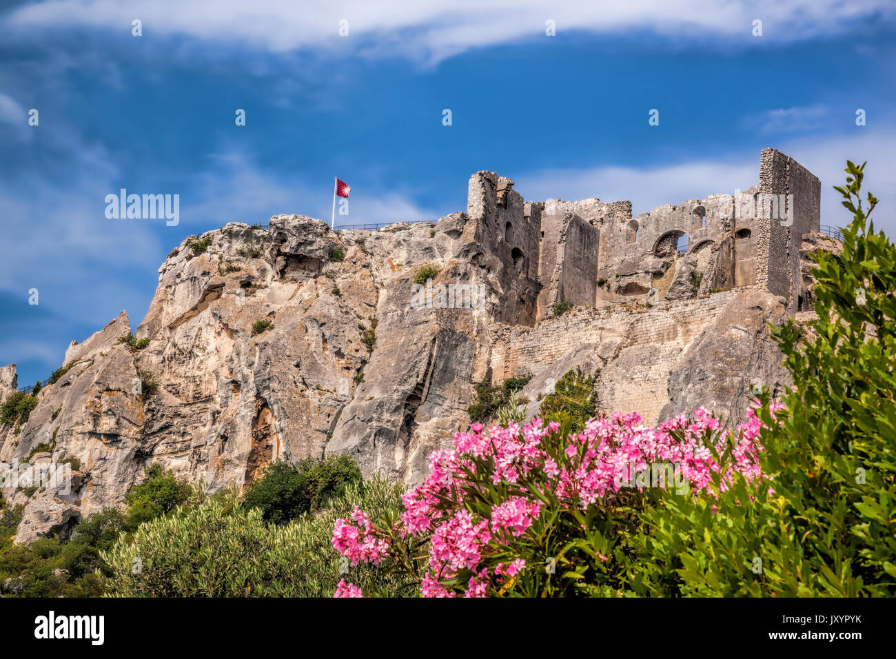 Les Baux-de-Provence, Schloss in der Provence, Frankreich Stockfoto