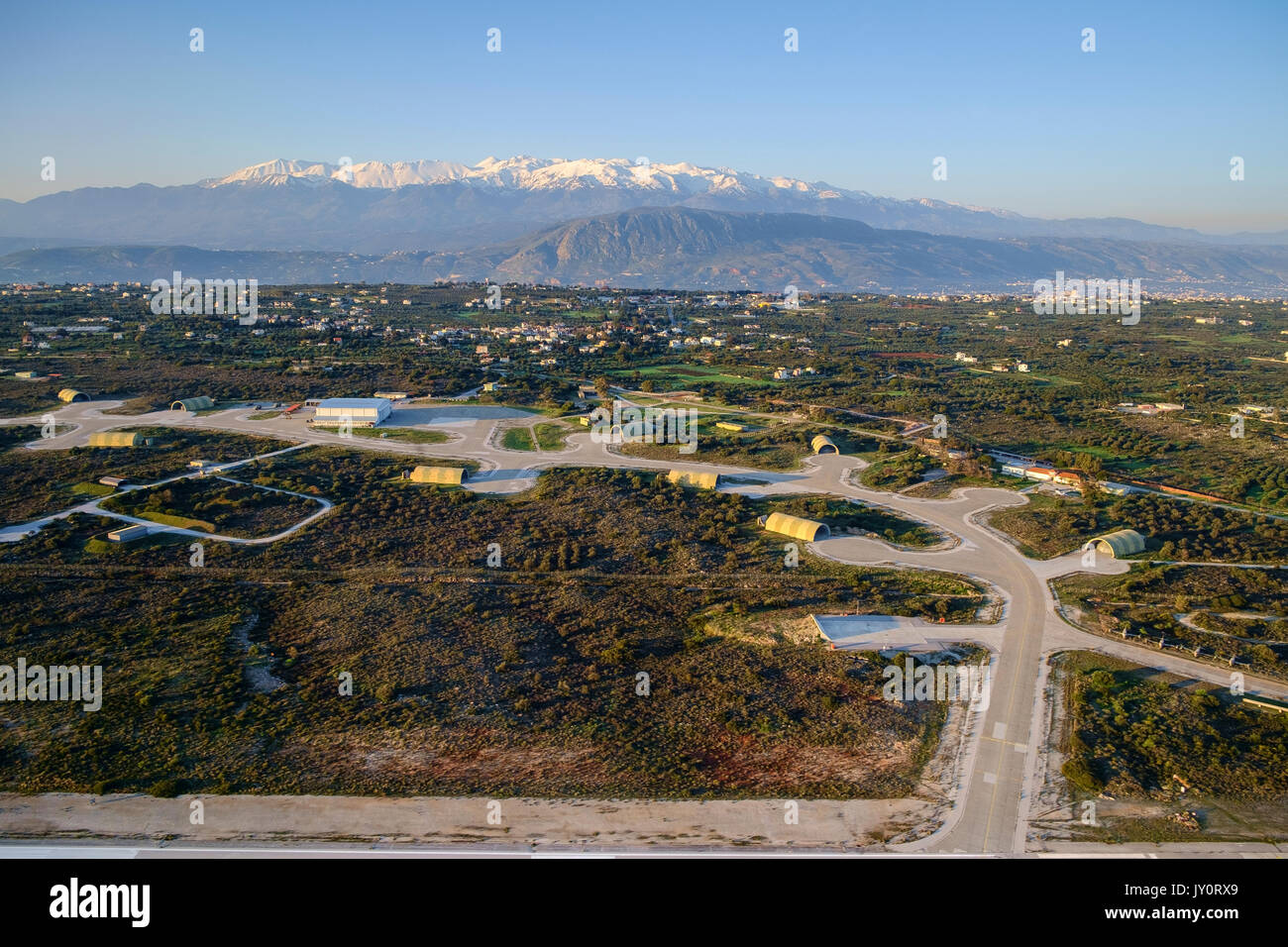 Hellenic Air Force 115 Combat Wing an Souda Air Base am Flughafen Chania auf der Insel Kreta. Stockfoto