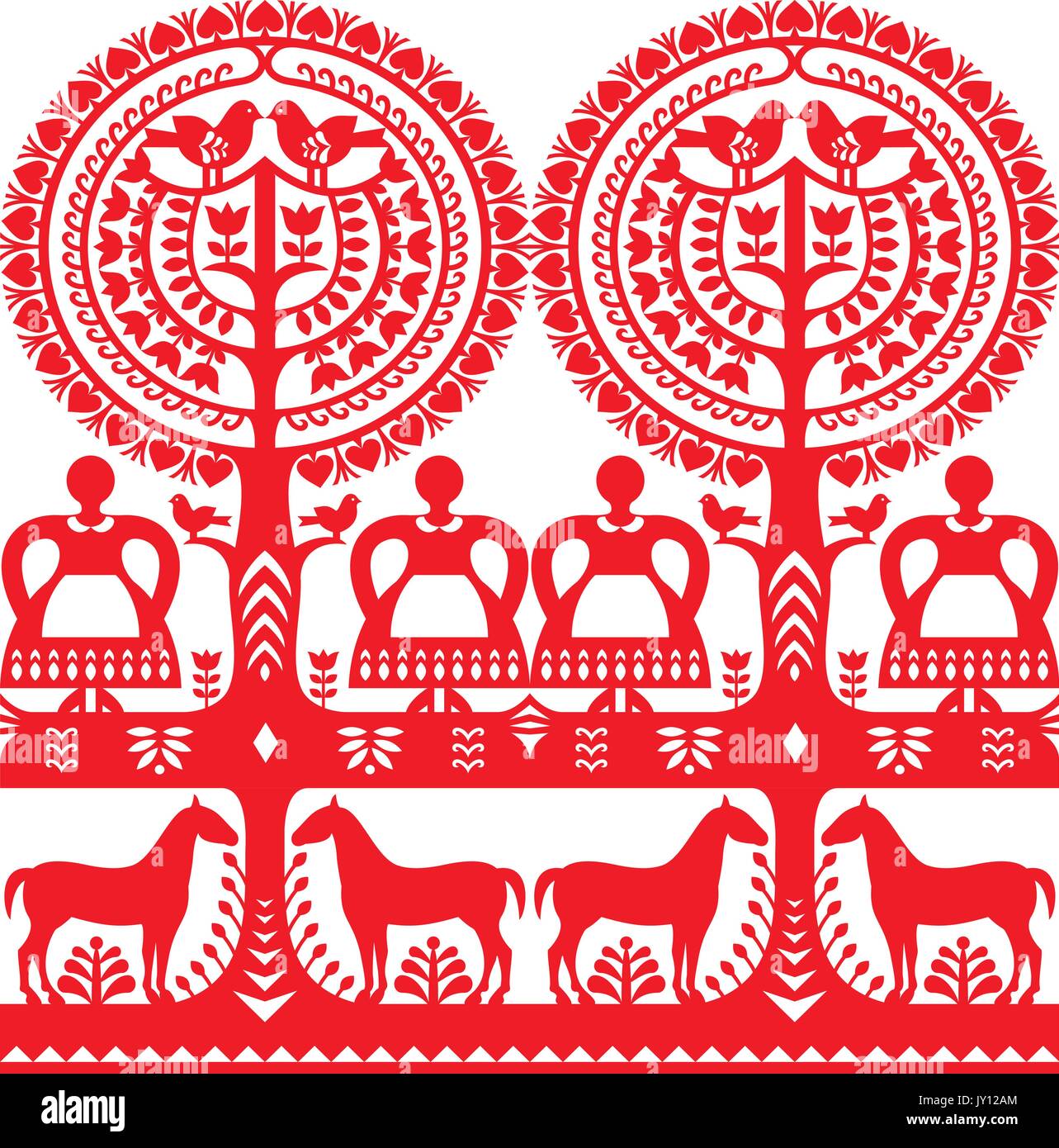 Wycinanki kurpiowskie Fotos und Bildmaterial in hoher Auflösung Alamy