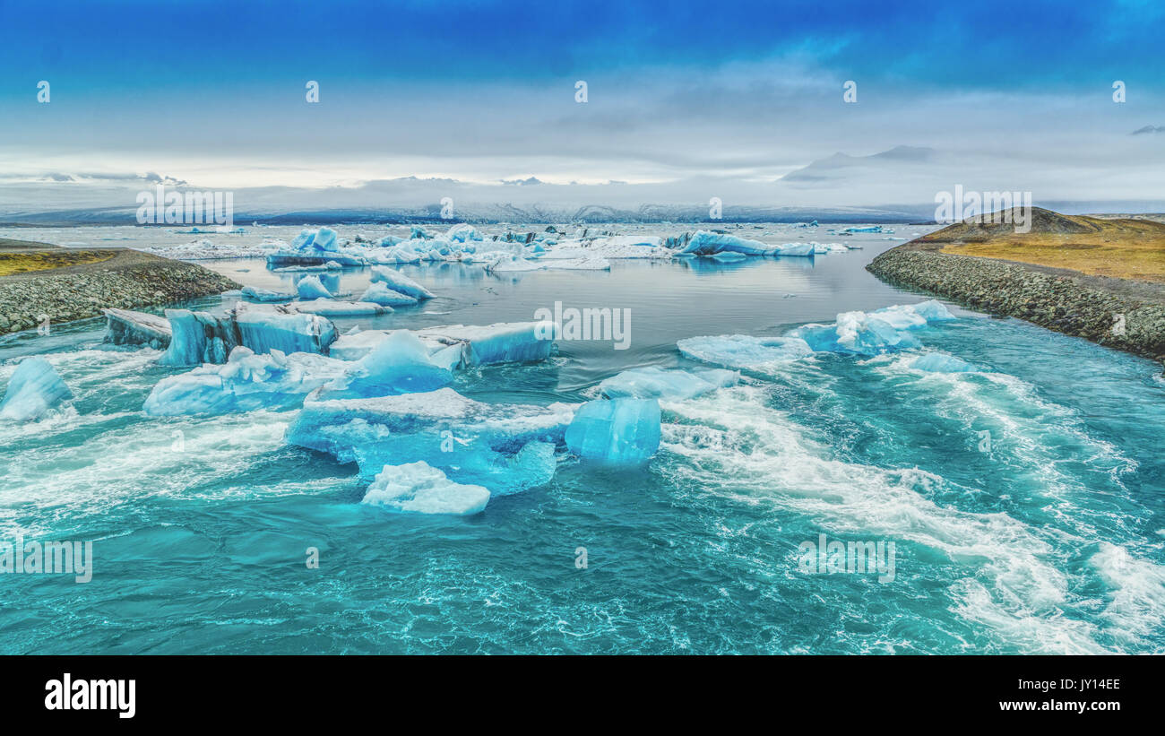 Eis-Lagune Stockfoto