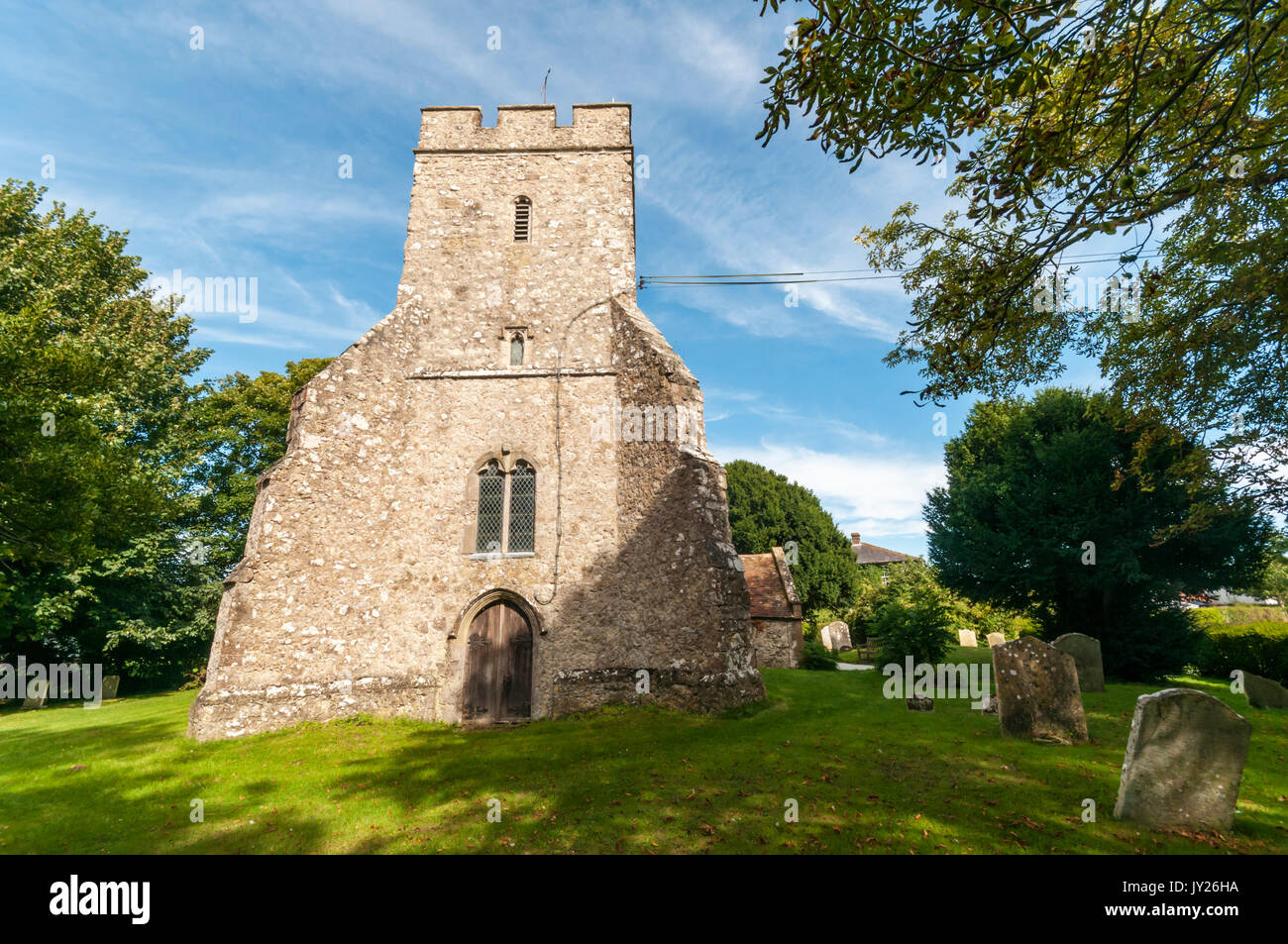 All Saints Church in Burmarsh auf Romney Marsh, Kent Stockfoto
