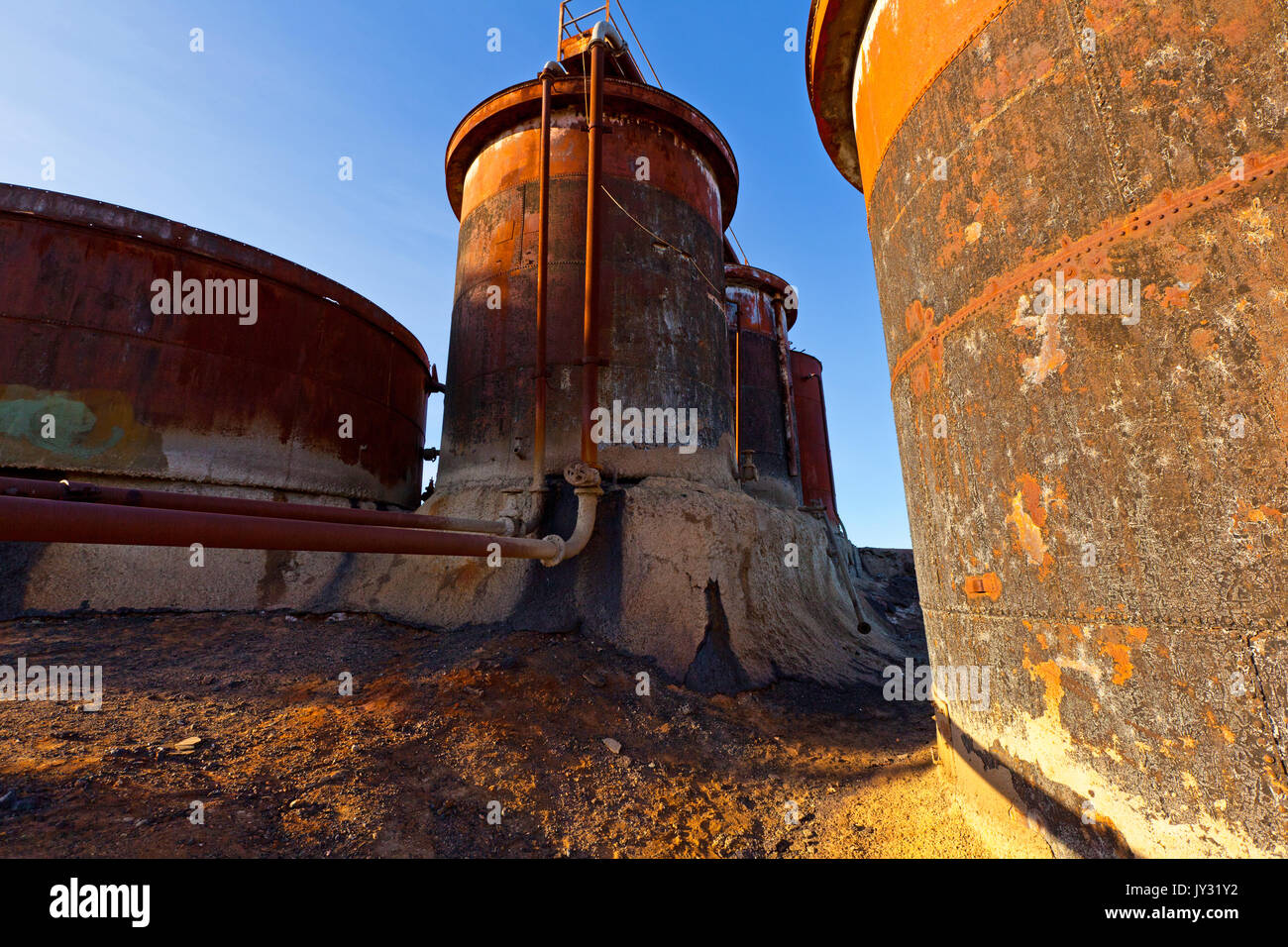 Die alte Browne's Welle, die durch die Kreuzung Mine in Broken Hill gehörte. Einer der kleineren Wellen und es wurde schließlich 1972 geschlossen. Stockfoto