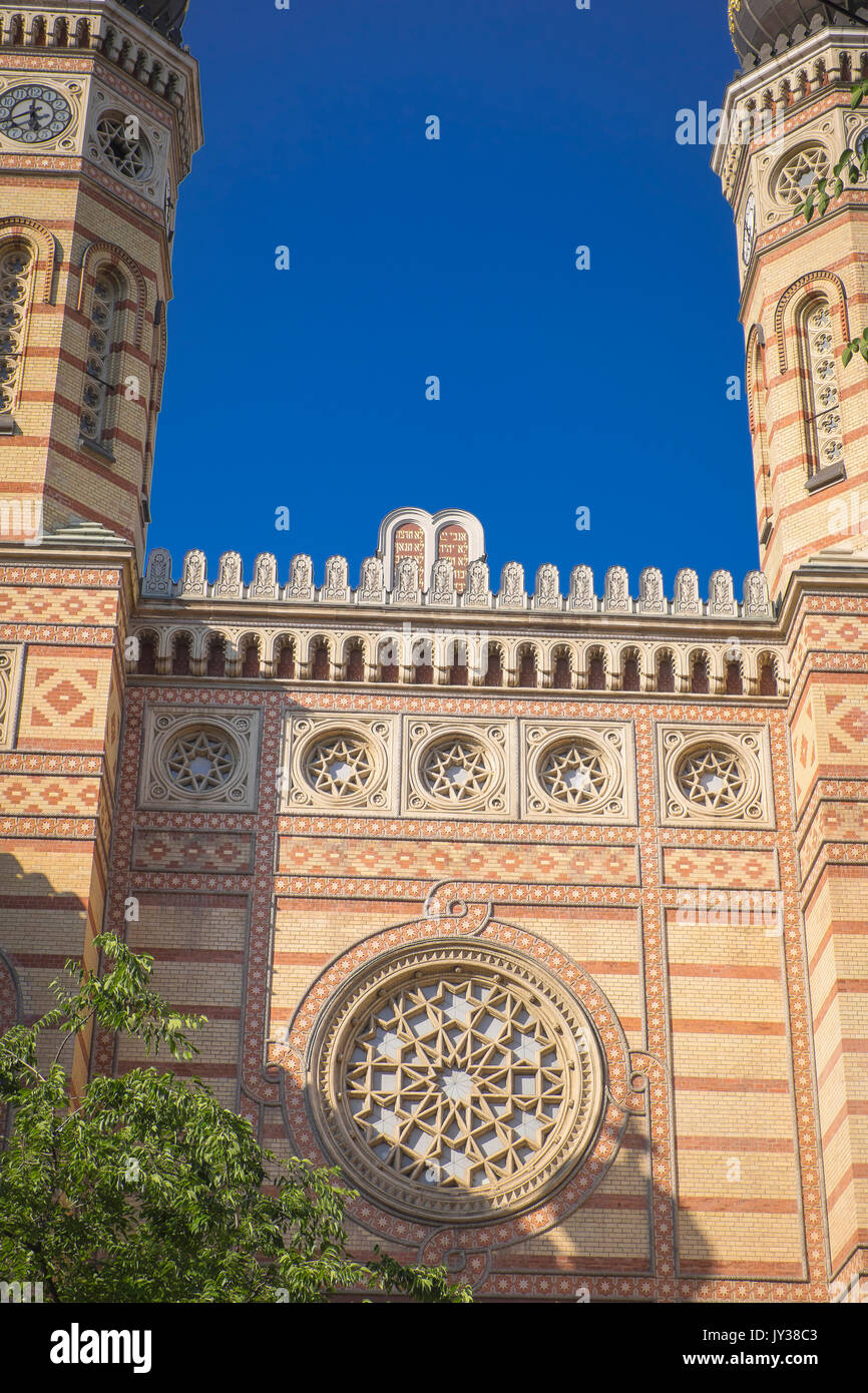 Dohany Straße Große Synagoge, Budapest, Ungarn Stockfoto