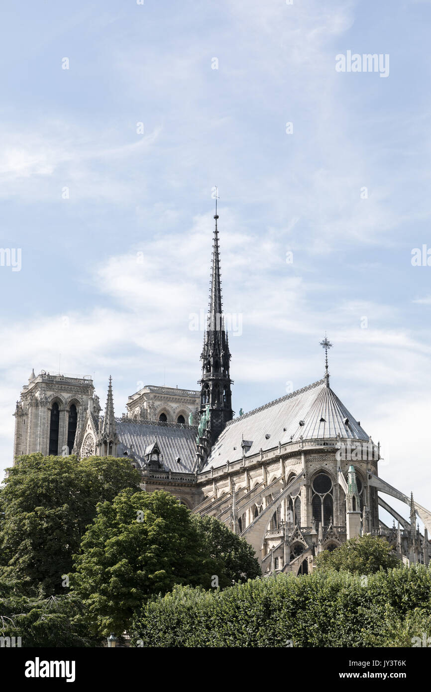 Cathédrale Notre Dame avant qu'elle Brule en2019 Stockfoto