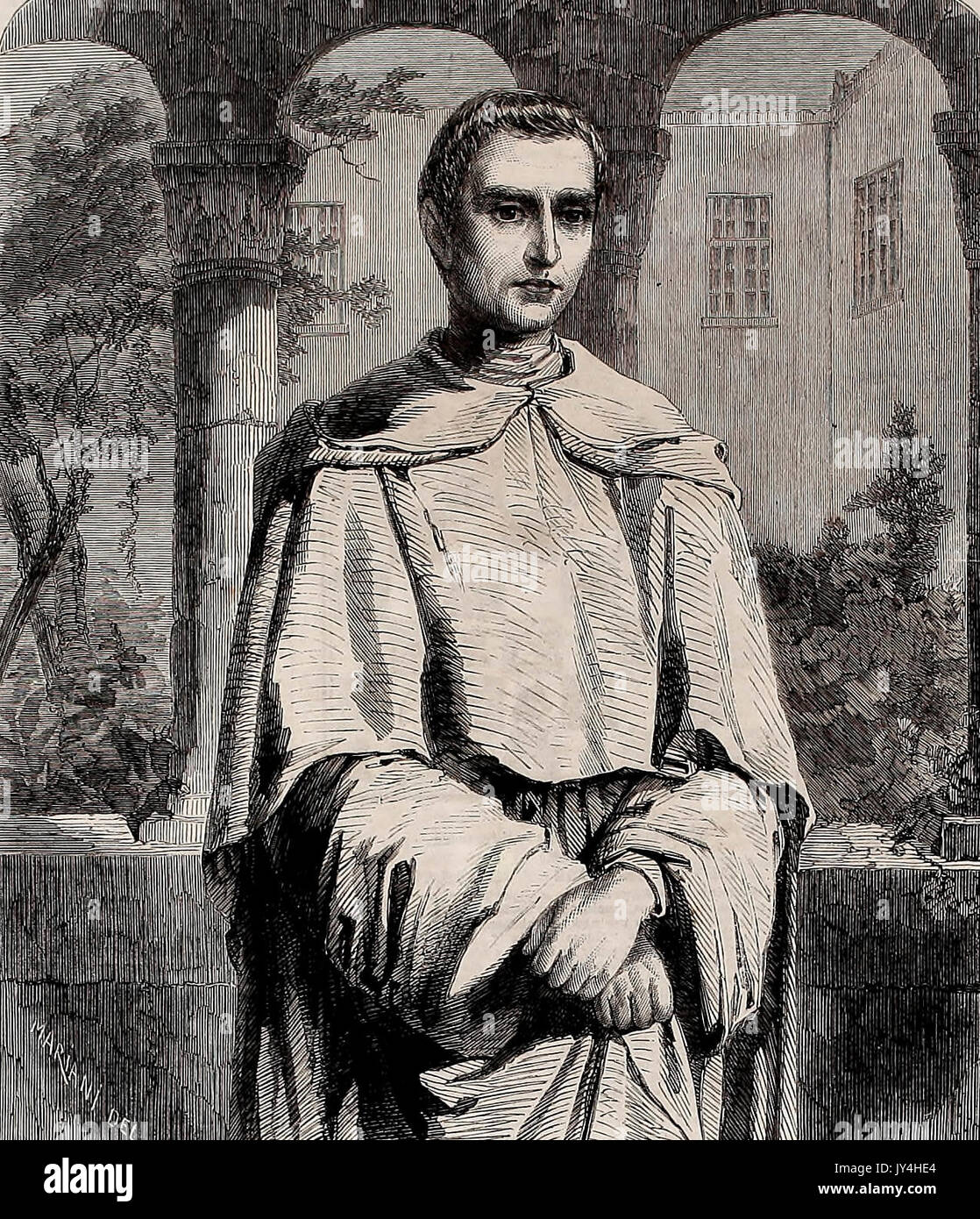 Vater Lacordaire, der neu gewählte Mitglied der Französischen Akademie, 1860 Stockfoto