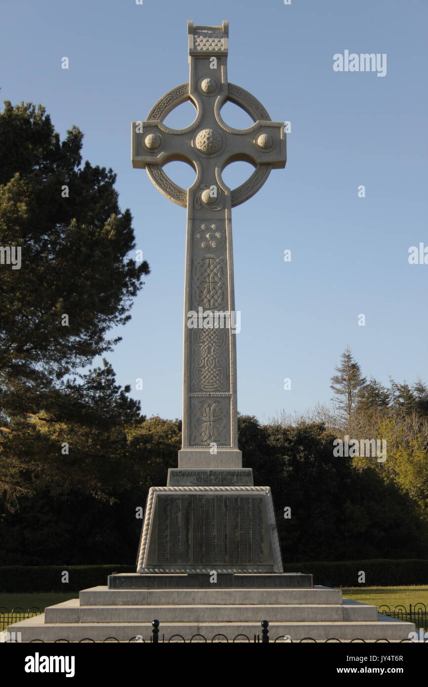 Mai 8, 2017 Tynwald, St John's, Insel Man. Die Manx National World War 2 Kriegerdenkmal an Johns auf der Isle of Man: Tynwald Fairfield. Stockfoto