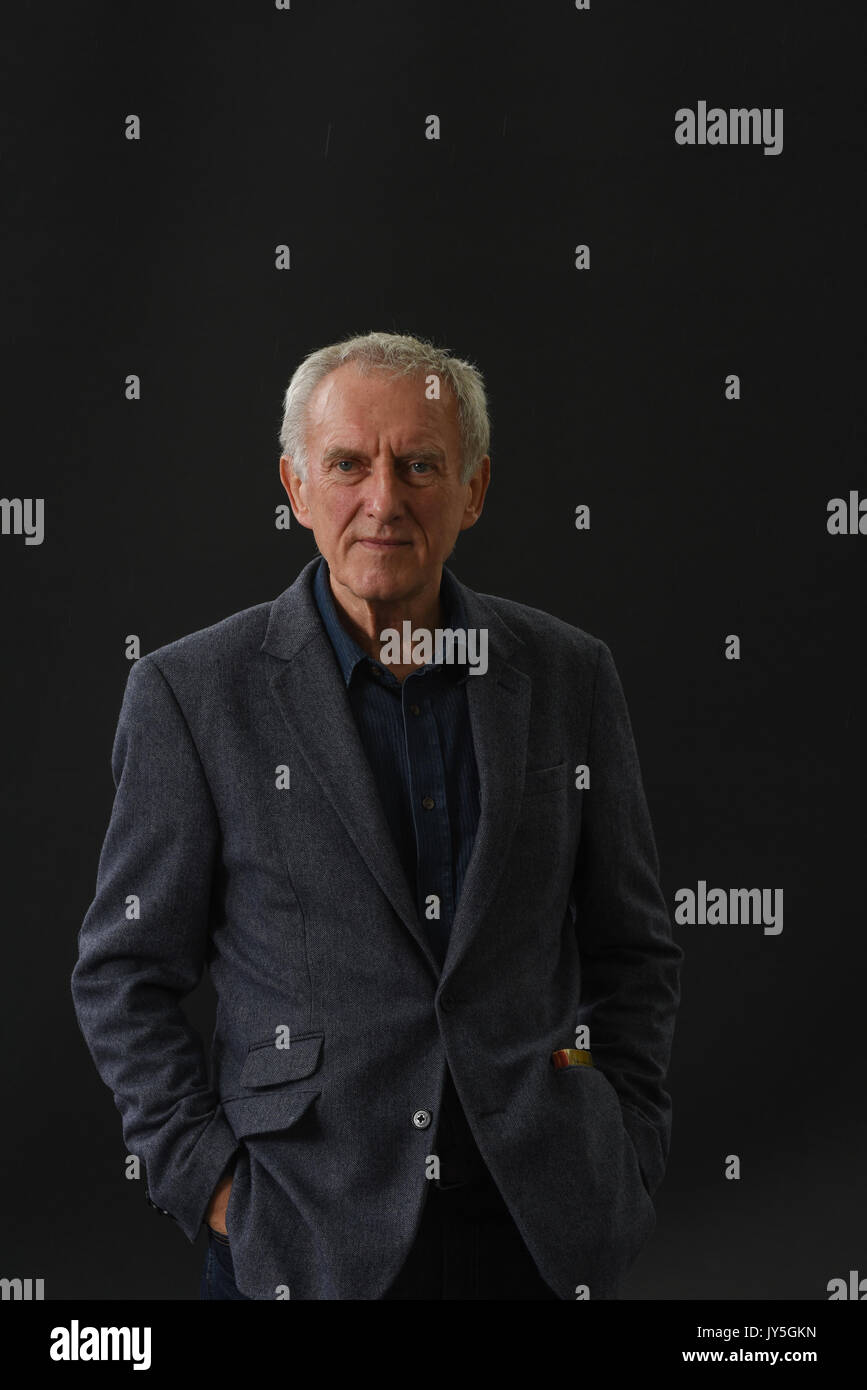 Edinburgh, Schottland, Großbritannien. 18 Aug, 2017. Edinburgh International Book Festival. Freitag 18. August. Schottische Autor James Kelman präsentiert seinen neuesten Roman, ein Schauer und andere Geschichten war. Credit: Stuart Cobley/Alamy leben Nachrichten Stockfoto