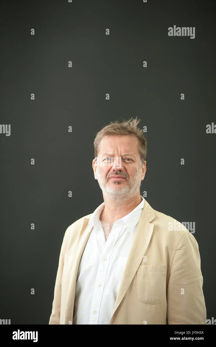 Edinburgh, Großbritannien. 18. August 2017. Der französische Romancier und Biologie Lehrerin Alexis JENNI beim Edinburgh International Book Festival erscheinen. Credit: Lorenzo Dalberto/Alamy leben Nachrichten Stockfoto