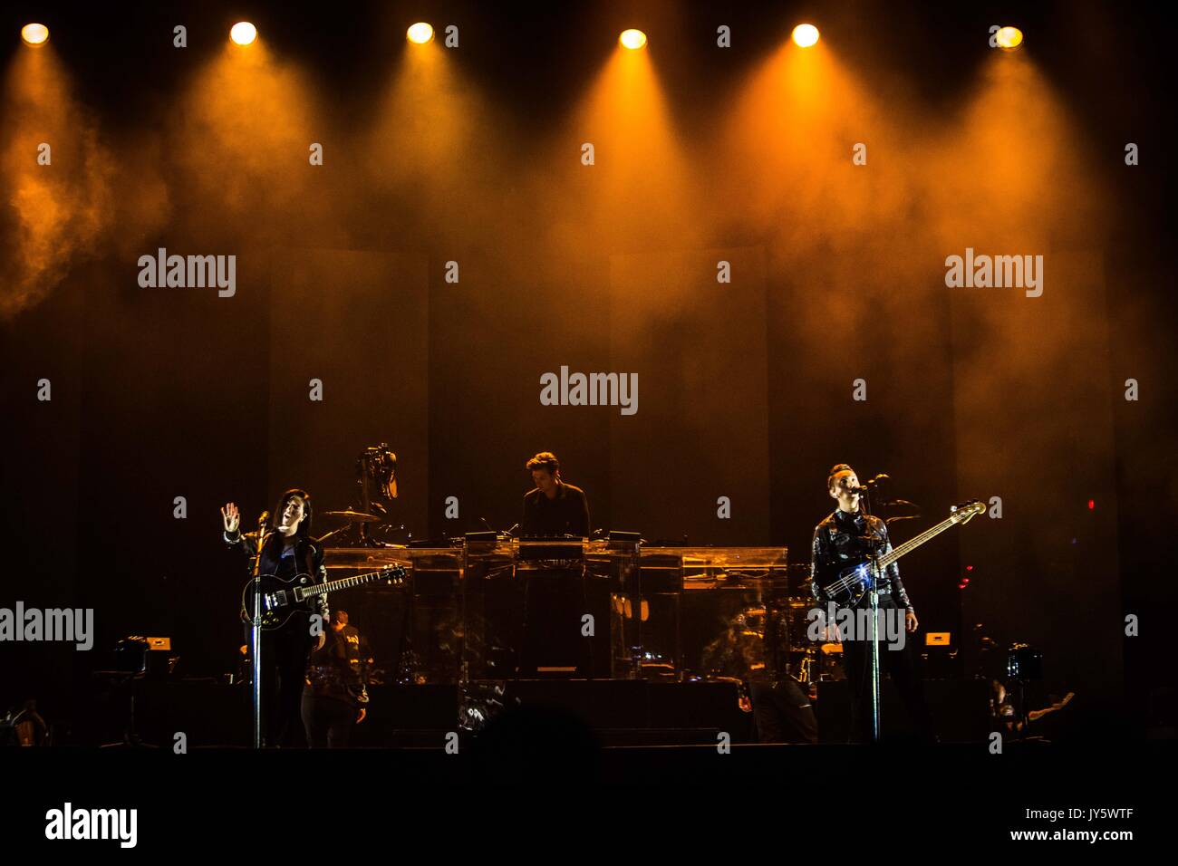 Biddinghuizen, Niederlande, 18. August 2017 der XX Live at Lowlands Festival 2017 © Roberto Finizio / alamy Leben Nachrichten durchführen. Stockfoto