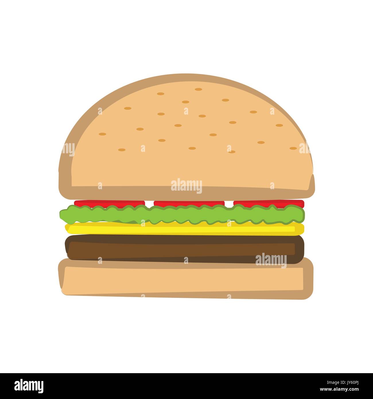 Burger Vector Illustration Stock Vektor