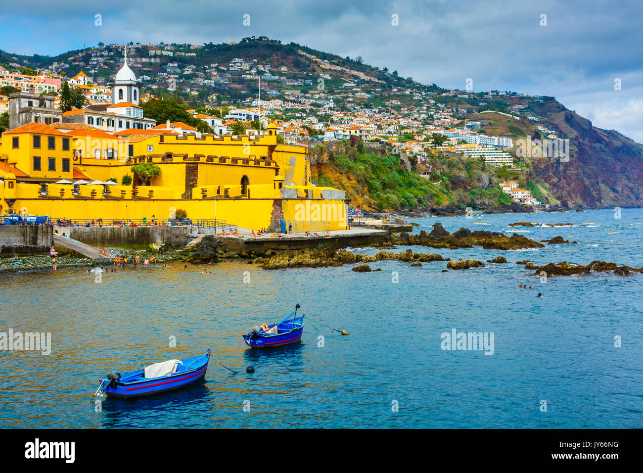 Sao Tiago Fort. Funchal, Madeira, Portugal, Europa. Stockfoto