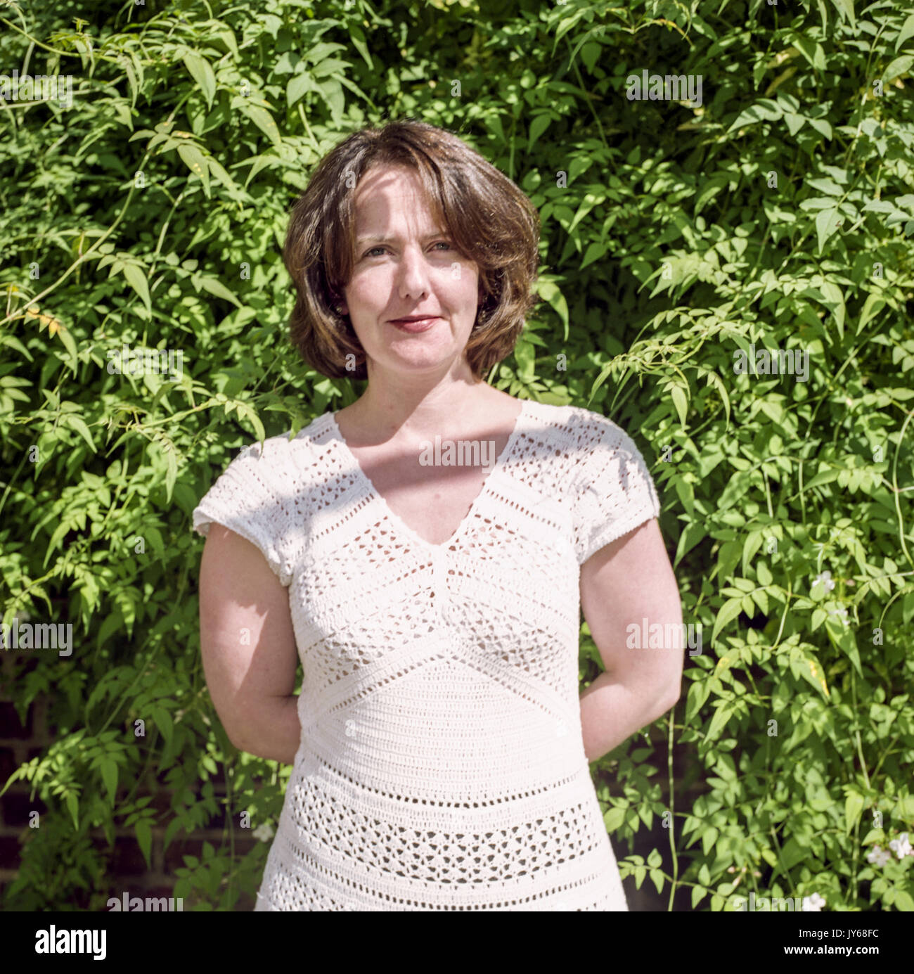 Fi Glover, Englisch Radio Moderator bei ihr zu Hause in London, England, Vereinigtes Königreich fotografiert. Stockfoto